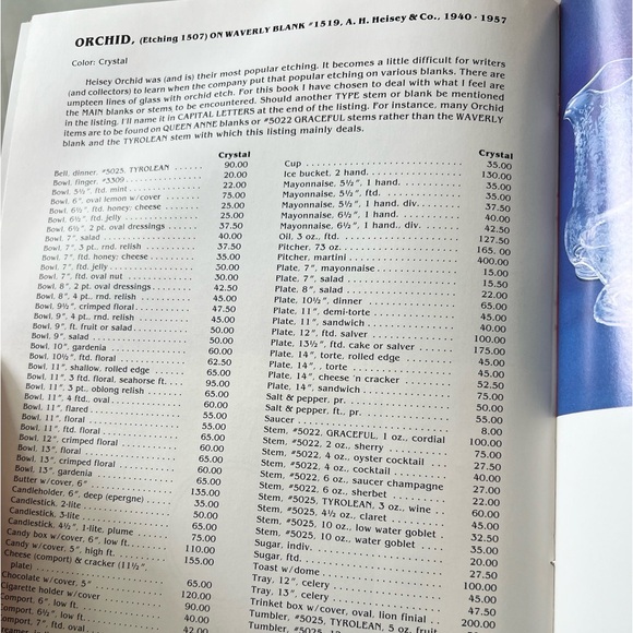 Vintage Heisey Crystal Orchid Etch Salver Platter Ruffled Beaded & Rolled Edge - Picture 14 of 15